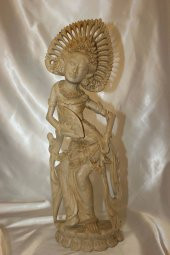 Şiva Shiva Hint Bereket Tanrısı El İşi Ahşap Biblo Feng Shui Budha - 1