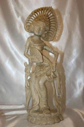 Şiva Shiva Hint Bereket Tanrısı El İşi Ahşap Biblo Feng Shui Budha - 3