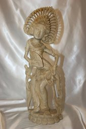 Şiva Shiva Hint Bereket Tanrısı El İşi Ahşap Biblo Feng Shui Budha - 4