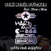 Araba motosiklet yazıları sticker - Hologram etkili etiket yapıştırma - 1