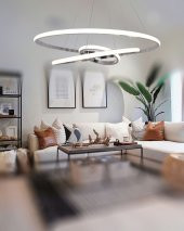 TT Aydınlatma TT300-3 KR  Halka 3 lü Krom Kaplama Led Avize - 2
