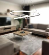 TT Aydınlatma TT300-3 KR  Halka 3 lü Krom Kaplama Led Avize - 4