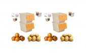 Motek Patateslik Soğanlık Sepeti Oyuncak Kutusu Tekerlekli Organızer Çok Amaçlı Kutu 4X12Lt-Bambu+Krem - 3