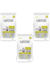 Lavital Somon Balıklı Yavru Kedi Maması 1,5 Kg*3 Adet - 1