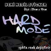 Hard Mode sticker - Hologram etiket yapıştırma 2 adet - 1