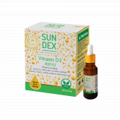SUNDEX Vitamin D3 400 IU 20 ml Bitkisel Kaynaklı 500 Damla - 1
