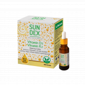 SUNDEX Vitamin D3 K2 20 ml Bitkisel Kaynaklı 500 Damla - 1