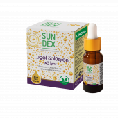 SUNDEX Lugol Solüsyon Yüzde 5 İyot 30 ml Damla - 1