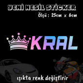 Kral tacı sticker - Hologram etiket yapıştırma 2 adet - 1