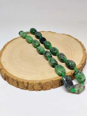 Anyolit (Rubizoit- Rubyzoisit) Taşı Şekilli Dizi (44590) thumbnail 1