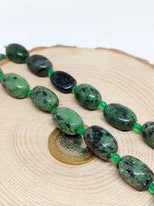 Anyolit (Rubizoit- Rubyzoisit) Taşı Şekilli Dizi (44590) thumbnail 2