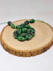 Anyolit (Rubizoit- Rubyzoisit) Taşı Şekilli Dizi (44590) thumbnail 3