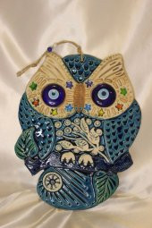 Nazar Boncuğu Duvar Süsü Baykuş thumbnail 2