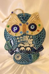 Nazar Boncuğu Duvar Süsü Baykuş thumbnail 5