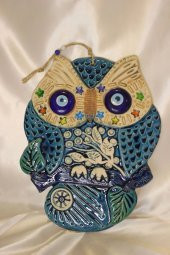 Nazar Boncuğu Duvar Süsü Baykuş thumbnail 6