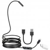 Powermaster 3İn1 Micro Usb+Type C+Pc 8 Mm Işıklı 5 Metre Endeskop Yılan Kamera - 2