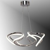 TT Aydınlatma TT307-40-KR Helezon Modeli Krom Kaplama Led Avize - 1