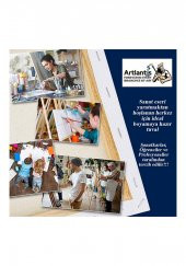 Akrilik Boya Hobi Boyama Seti 1 Paket 35x50 cm Tuval 12 li Akrilik Boya Tüp Resim Paleti Fırça Seti 6 lı - 4