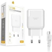 Powerway QCT30 18 Watt 3 Amper Type-C Kablolu Hızlı Şarj Aleti Seti - 3
