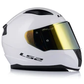 Ls2 Rapıd 2 Beyaz Fullface Motosiklet Kaskı Gold Camlı - 3