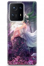 Xiaomi Mi Mix 4 Uyumlu Kılıf Anime 27 Yeşil Saçlı Lazer Kesim Silikon Kirli Beyaz - 1