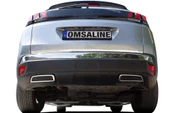 OMSA Peugeot 3008 Krom Egzoz Çerçevesi 2 Parça 2016-2024 Arası - 1