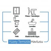 Sleepy Easy Clean Çamaşır Suyu Katkılı Yüzey Temizlik Havlusu 100 Yaprak 5 Paket - 5