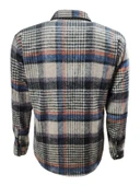 Ronex R00722 Erkek Oduncu Cepsiz Düğmeli Ekose Kareli Gömlek thumbnail 2