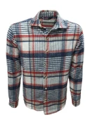 Ronex R00722 Erkek Oduncu Cepsiz Düğmeli Ekose Kareli Gömlek thumbnail 5