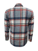 Ronex R00722 Erkek Oduncu Cepsiz Düğmeli Ekose Kareli Gömlek thumbnail 6