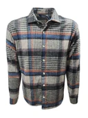 Ronex R00722 Erkek Oduncu Cepsiz Düğmeli Ekose Kareli Gömlek thumbnail 1