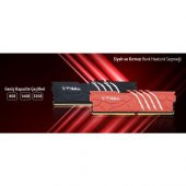 Thull Vortex 8gb 3200MHZ CL16 1.35V Red Heatsınk Ddr4 Ram THL-PCVTX25600D4-8G-R - 4