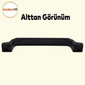 Can Mobilya Mutfak Dolabı Çekmece Dolap Kapak Kulpu Düz Metal Kulp Kulbu Kulpu 128 Mm Siyah - 4