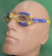 Olander Dino Çocuk Yüzücü Gözlüğü  Mavi-Beyaz thumbnail 3