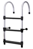 Hobi Store Portatif Tekne Merdiveni ( Siyah )  5 Basamaklı - 2