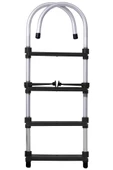Hobi Store Portatif Tekne Merdiveni ( Siyah )  5 Basamaklı - 4