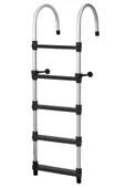 Hobi Store Portatif Tekne Merdiveni ( Siyah )  3 Basamaklı - 3