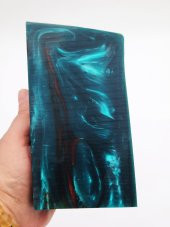 Multicolor Sedefli  Mavi Kahve Katalin Tesbih Hammaddesi - 3