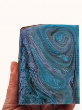 Mavi Şeffaf Hareli Katalin Tesbih  Hammaddesi 430 gr. thumbnail 2