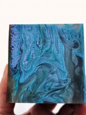 Mavi Şeffaf Hareli Katalin Tesbih  Hammaddesi 430 gr. thumbnail 3