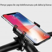 UpWay Alüminyum Bisiklet Motosiklet Universal Ayarlanabilir Cep Telefonu Gidon Tutucu - 3