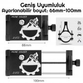 UpWay Alüminyum Bisiklet Motosiklet Universal Ayarlanabilir Cep Telefonu Gidon Tutucu - 5