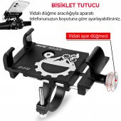UpWay Alüminyum Bisiklet Motosiklet Universal Ayarlanabilir Cep Telefonu Gidon Tutucu - 7