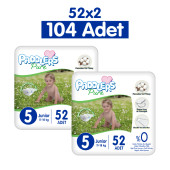 Paddlers Pure Bebek Bezi 5 Numara Junior 104 Adet 2'li Jumbo Set - 4