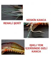 Karides Shrimp Sahte Silikon Balık Yemi Fosforlu Kancalı 9.5 Cm 6.3 gr Kırmızı - 5