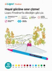 Noki Motifli Boyama Kitabı Ve 6 Lı Liqeo Fineliner Mandala Seti - 5