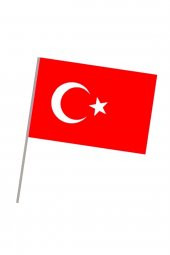 20x30 - Sopalı Kumaş Türk Bayrağı 20 Adet - 1