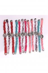 K-pop Blackpink Örgü Bileklik Yeni Model 12 Adet - 1