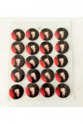 20 Adet Kalpaklı10 Kasım Atatürk Büyük Boy Rozeti - 1