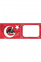 Karne Kılıfı Atatürk Türk Bayrağı 20 Adet - 1